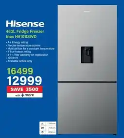 Incredible Connection Hisense Fridge Freezer Inox H610BSWD offer