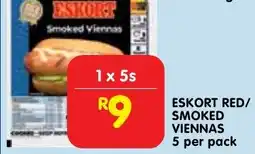 Shoprite Eskort red/ smoked viennas offer