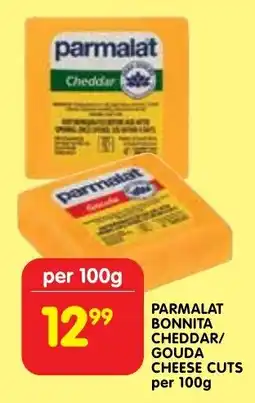 Shoprite Parmalat bonnita cheddar/ gouda cheese cuts offer