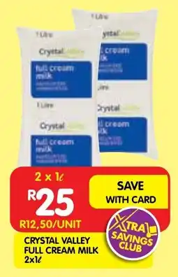 Shoprite Crystal valley full cream milk offer