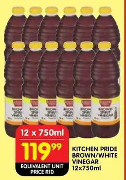 Shoprite Kitchen pride brown/ white vinegar offer
