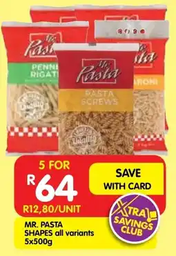 Shoprite Mr. pasta shapes all variants offer