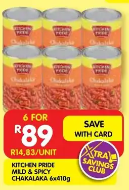 Shoprite Kitchen pride mild & spicy chakalaka offer