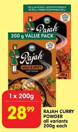 Shoprite Rajah curry powder all variants offer