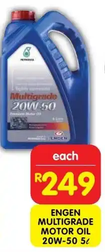 Shoprite Engen multigrade motor oil 20w-50 offer
