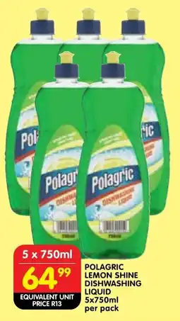 Shoprite Polagric lemon shine dishwashing liquid offer