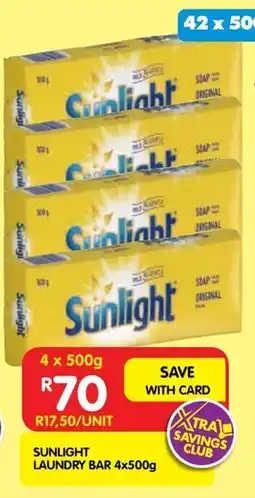 Shoprite Sunlight laundry bar offer