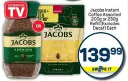 Pick n Pay Jacobs Instant Coffee Assorted or Refill offer