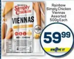 Pick n Pay Rainbow Simply Chicken Viennas Assorted offer