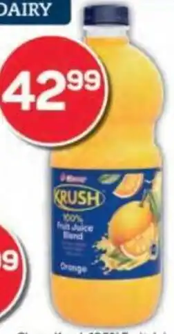 Pick n Pay Clover Krush 100% Fruit Juice Blend Assorted offer