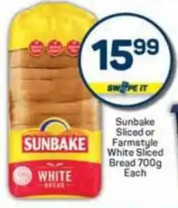 Pick n Pay Sunbake Sliced or Farmstyle White Sliced Bread offer