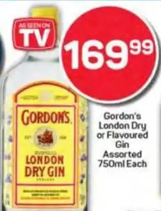 Pick n Pay Gordon's London Dry or Flavoured Gin Assorted offer