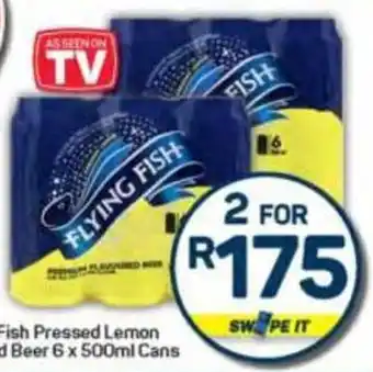 Pick n Pay Flying Fish Pressed Lemon Flavoured Beer Cans offer