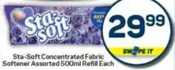 Pick n Pay Sta-Soft Concentrated Fabric Softener Assorted Refill offer