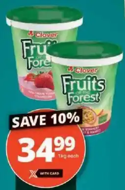 Checkers Clover Fruits of the Forest Dairy Snack offer