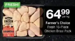 Checkers Farmer's Choice Fresh Chicken Braai Pack offer