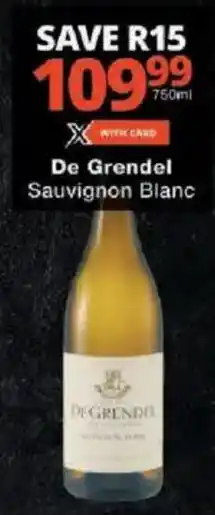 Checkers De Grendel Sauvignon Blanc offer