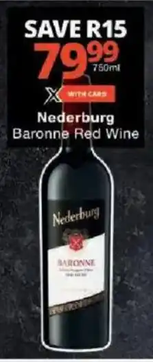 Checkers Nederburg Baronne Red Wine offer