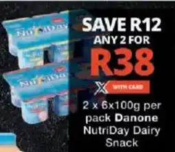 Checkers Danone NutriDay Dairy Snack offer