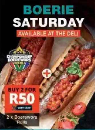 Checkers Boerewors Rolls offer