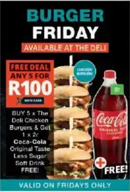 Checkers Deli Chicken Burgers offer