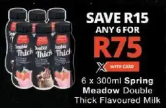 Checkers Spring Meadow Double Thick Flavoured Milk offer