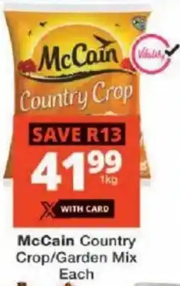 Checkers McCain Country Crop/ Garden Mix offer