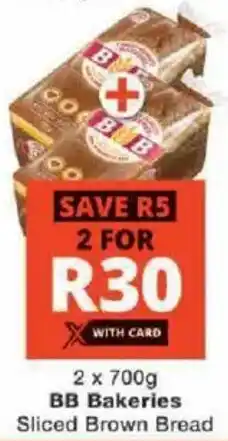 Checkers BB Bakeries Sliced Brown Bread offer