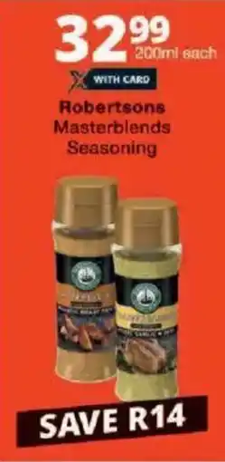 Checkers Robertsons Masterblends Seasoning offer