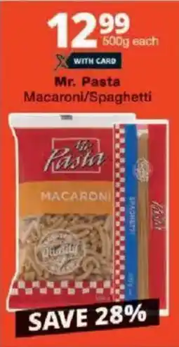 Checkers Mr. Pasta Macaroni/ Spaghetti offer