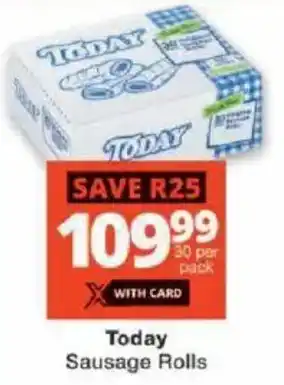 Checkers Today Sausage Rolls offer