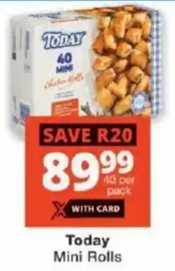 Checkers Today Mini Rolls offer