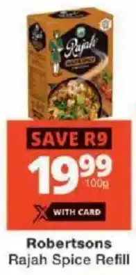 Checkers Robertsons Rajah Spice Refill offer