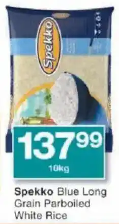 Checkers Spekko Blue Long Grain Parboiled White Rice offer