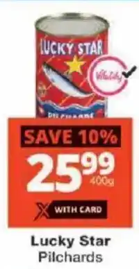 Checkers Lucky Star Pilchards offer