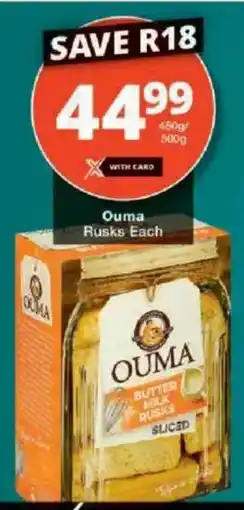 Checkers Ouma Rusks offer