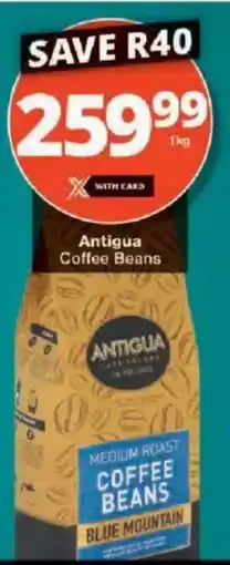 Checkers Antigua Coffee Beans offer