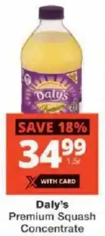 Checkers Daly's Premium Squash Concentrate offer