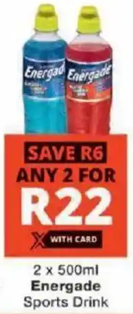 Checkers Energade Sports Drink offer