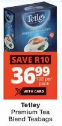 Checkers Tetley Premium Tea Blend Teabags offer