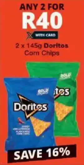 Checkers Doritos Corn Chips offer