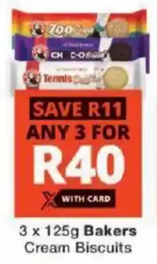Checkers Bakers Cream Biscuits offer