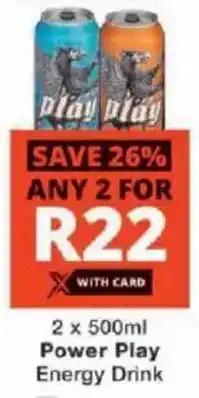 Checkers Power Play Energy Drink offer