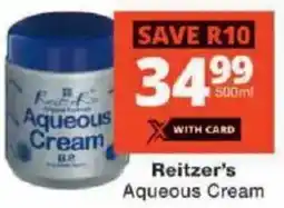 Checkers Reitzer's Aqueous Cream offer