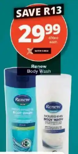Checkers Renew Body Wash offer