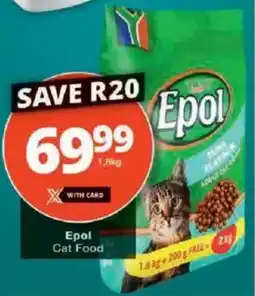 Checkers Epol Cat Food offer