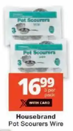 Checkers Housebrand Pot Scourers Wire offer