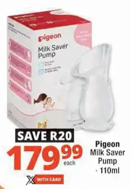 Checkers Pigeon Milk Saver Pump offer