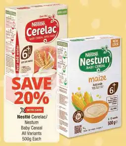 Checkers Nestlé Cerelac/ Nestum Baby Cereal All Variants offer