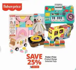 Checkers Fisher-Price Product Range Selected Toys offer